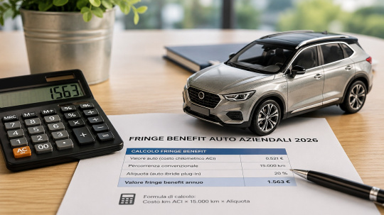 Fringe Benefit Auto Aziendali 2026: cosa cambia con le nuove regole
