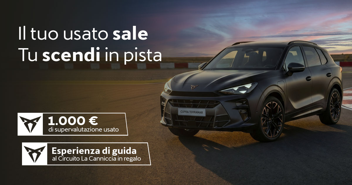 Il tuo usato sale. Tu scendi in pista.