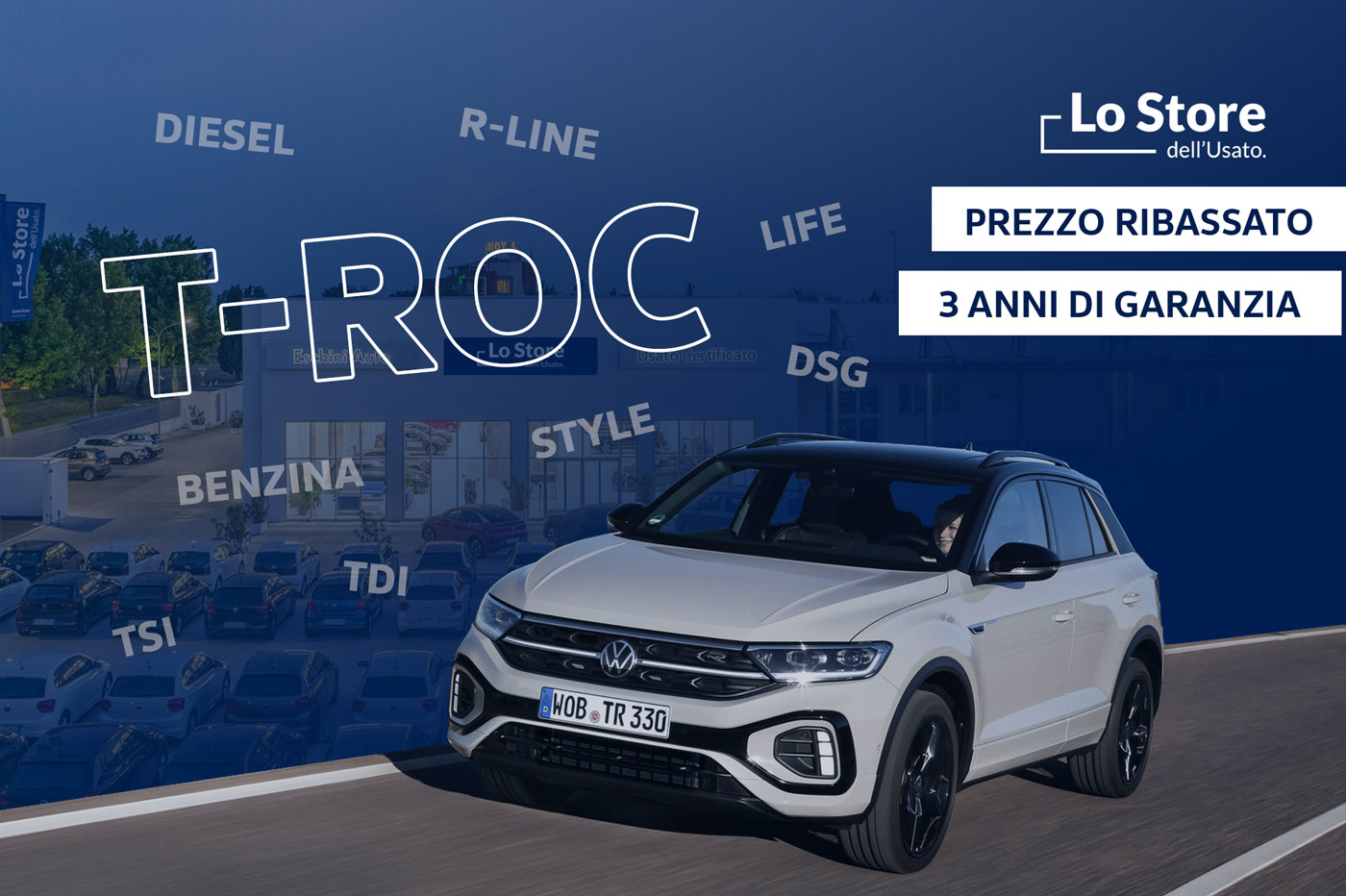 T-Roc in promozione con 3 anni di garanzia