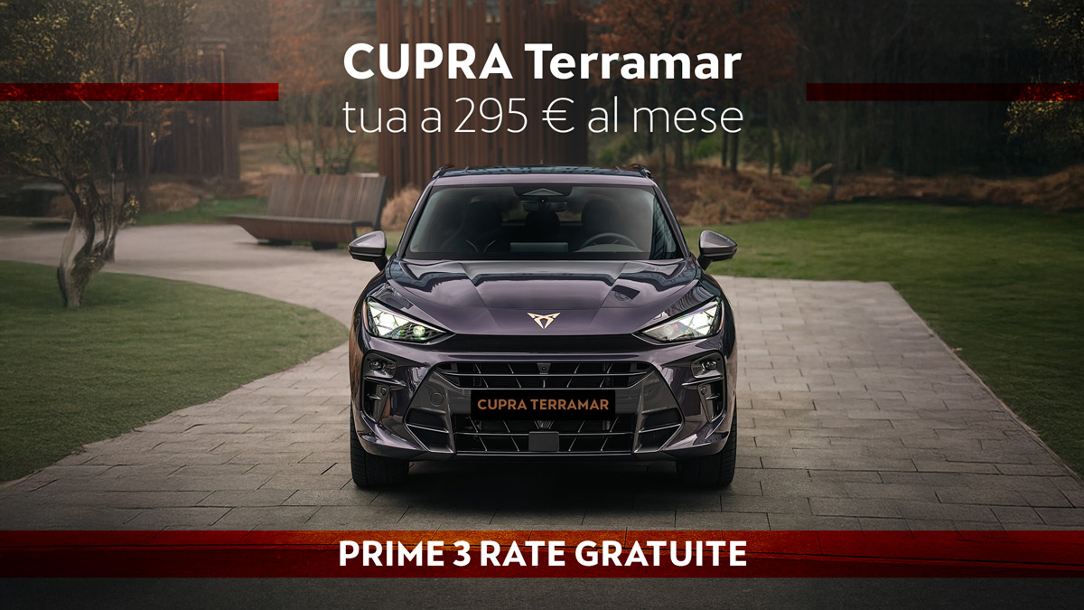 CUPRA Terramar con 3 rate in omaggio