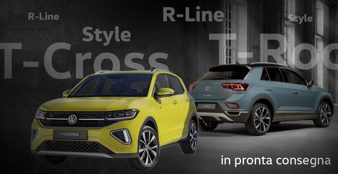 T-Cross e T-Roc in pronta consegna