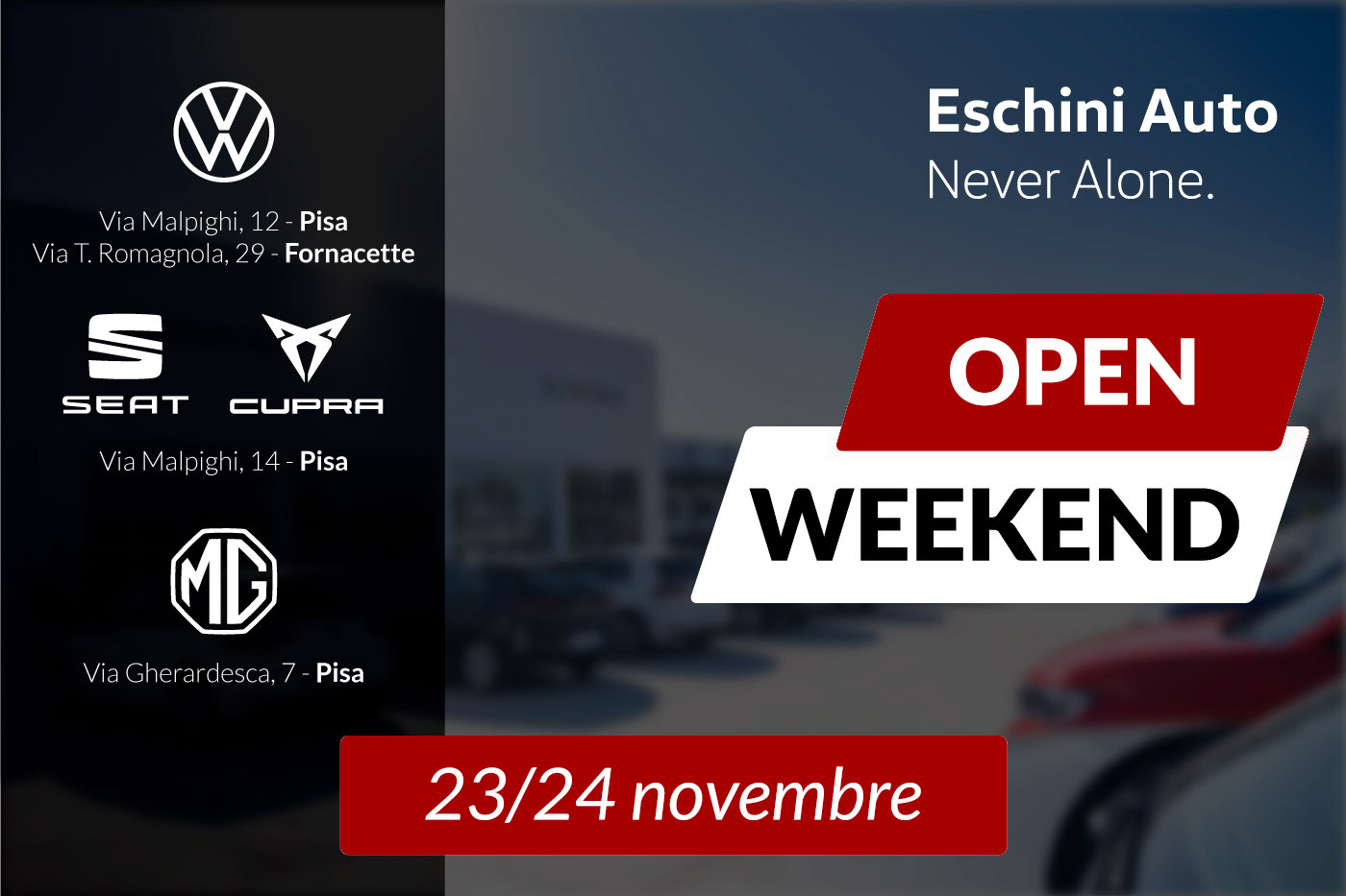 Porte Aperte Eschini Auto // 23-24 novembre