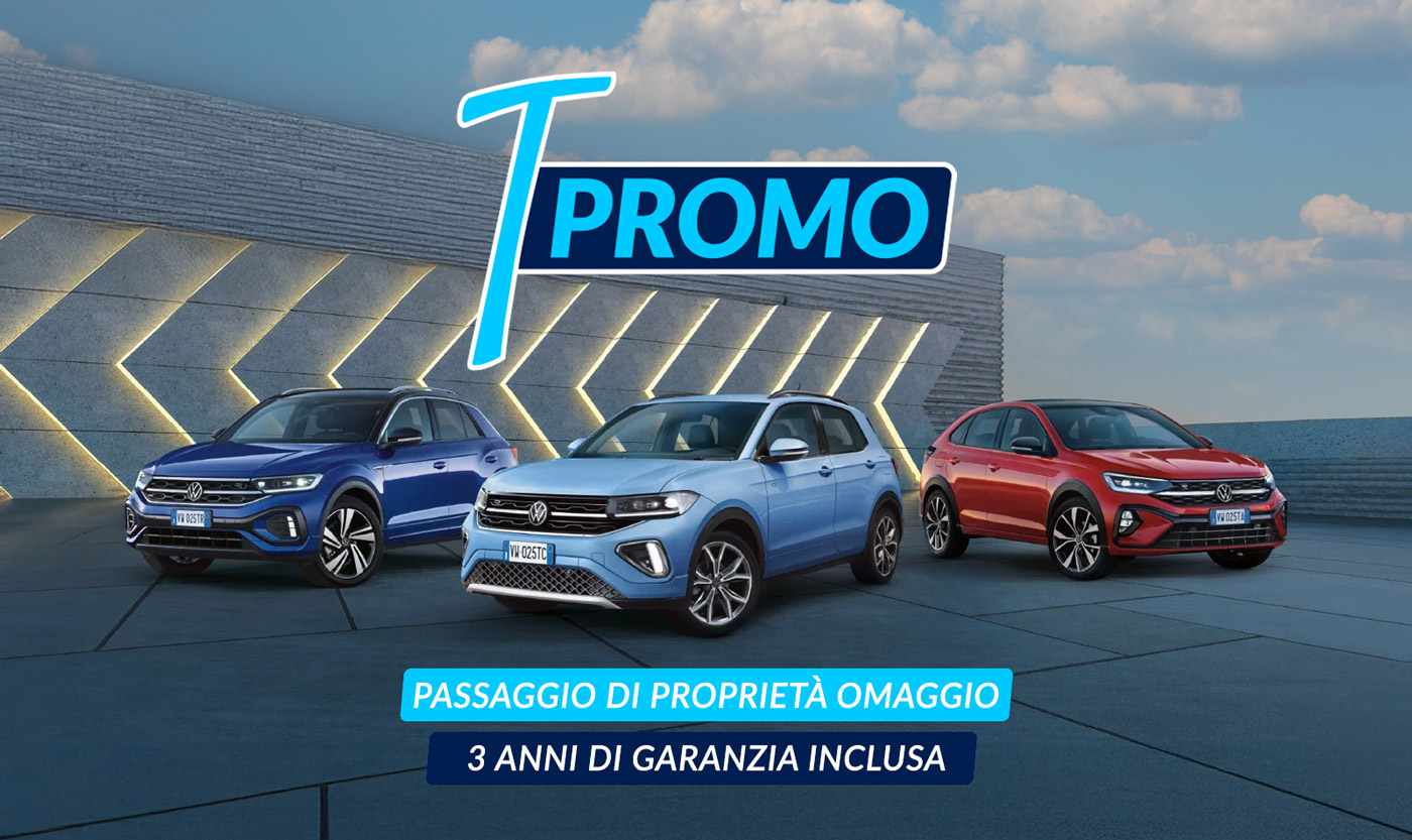 T-PROMO: 3 anni di garanzia e passaggio di proprietà omaggio su oltre 50 vetture